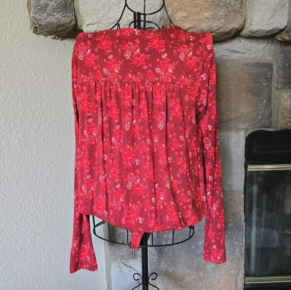 NWOT Free People Printed Turnt Bodysuit - Picture 4 of 11